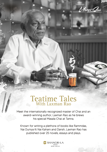 Brewing Magic with a Pen and a Teapot- Laxman Rao the Acclaimed Author and Master of Chai