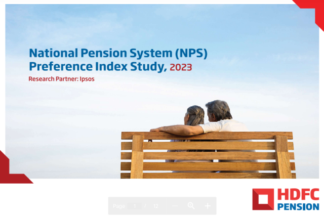 HDFC Pension launches a first-of-its-kind National Pension System (NPS) Preference Index on the occasion of NPS Diwas
