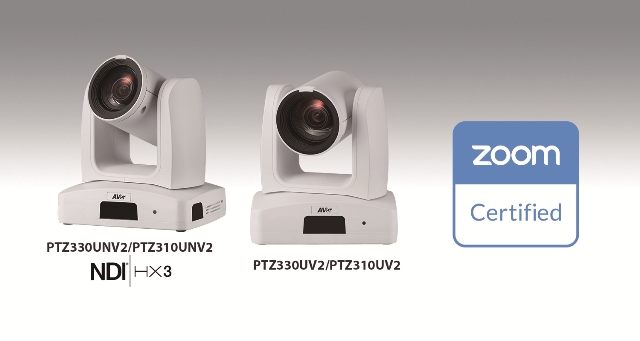  AVer Celebrates Zoom Certification for PTZ300V2 Series Professional PTZ Cameras