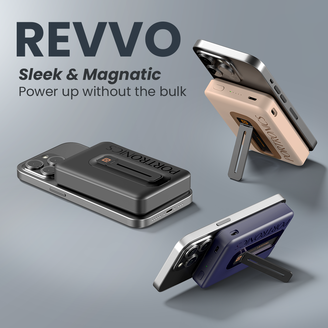 Portronics - Revvo 10,000mAh Magnetic Powerbank