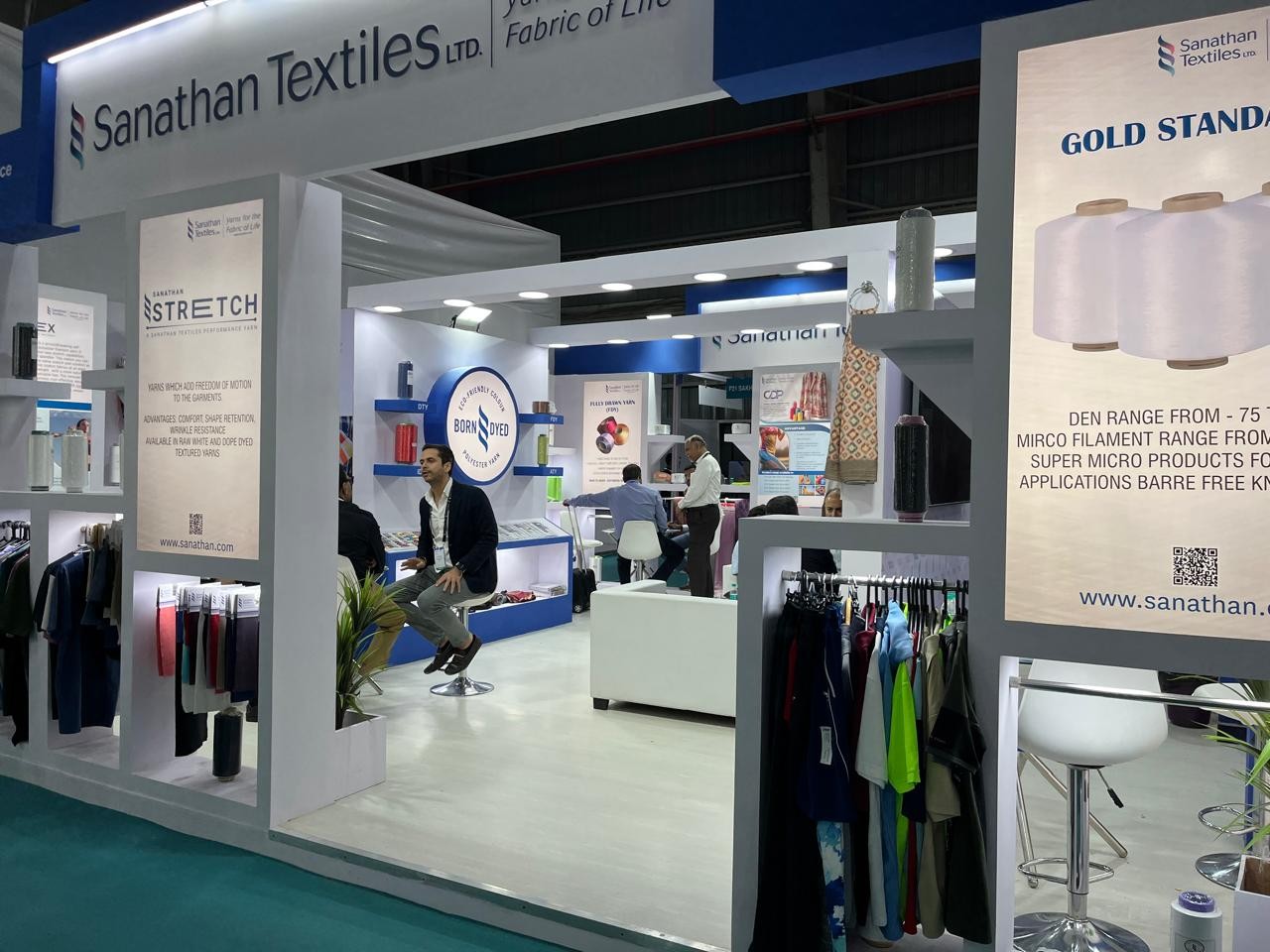 Mumbai, November 20, 2025 — Sanathan Textiles participated at the Techtextil India 2025, Bombay Exhibition Centre, highlighting its expanded capabilities, new manufacturing infrastructure, and a strengthened product portfolio across technical textiles and sports-tech applications.

At Techtextil India 2025, Sanathan Textiles showcased a comprehensive range of Yarns for Technical Textile, one of the fastest-growing segments in the industry, projected to expand in the coming years. Sanathan Textiles offers a broad spectrum of specialized yarns used across construction fabrics, automotive fabrics, luggage materials, safety slings, industrial nets, and other high-performance applications. In the sports-tech category, Sanathan Textiles is presenting innovative yarns such as moisture-management and dry-cool yarns, widely used for sportswear, gym wear, athleisure and performance apparel. Additional offerings include self-stretch yarns and eco-friendly coloured yarns, reflecting the company’s focus on sustainability and functional performance.

Further, At the Manmade And Technical Textiles Export Promotion Council (MATEXIL), Mr. Sammir Dattani, Executive Director, Sanathan Textiles was part of a panel discussion on Prospects & Potential for Technical Textiles Exports by GenNext. The GenNext Panel Discussion included emerging leaders from across India’s technical textiles sector to explore export potential, innovation pathways, and the shifting global demand for advanced textile solutions.

Along with Mr. Sammir Dattani, Executive Director, Sanathan Textiles, the panel featured Mr. Kanav Jhunjhunwala (Sarla Performance Fibers Ltd), Mr. Gautam Dalmia (Strata Geosystems India Pvt. Ltd.), Mr. Rahul Bajaj (Khosla Profil Pvt. Ltd.), and Mr. Anish Jiwarajka (Jiwarajka Textile Industries). Together, the next-generation leaders offered forward-looking perspectives on strengthening India’s position in global technical textiles.

The discussion highlighted expansive opportunities emerging across geotextiles, protective wear, mobility solutions, filtration, medical textiles, and industrial applications. Panellists emphasised that while India has built a strong manufacturing foundation, unlocking export-led growth will require deeper product innovation, specialization, brand building and accelerated adoption of advanced technologies.

Mr. Dattani underscored the pivotal role young industry leader’s play in driving transformation. He stated, “India’s technical textiles sector stands at an inflection point. As next-generation leaders, our responsibility is to shape an industry that is globally competitive, innovation-first, and deeply rooted in sustainability. The future will belong to companies that invest in advanced materials, integrated supply chains, and responsible manufacturing practices.”

Sustainability remained a central theme, with panellists pointing to the rising global preference for recycled, energy-efficient, and performance-enhanced technical textiles. The leaders reiterated their commitment to building a sector that balances scale with environmental accountability.

As India sharpens its focus on technical textiles as a high-growth export engine, the insights shared during the GenNext panel signal strong preparedness, strategic clarity, and a shared vision for positioning India as a global innovation hub.