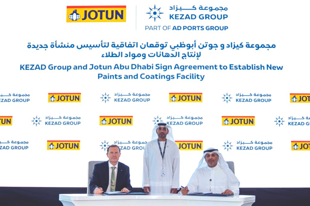 KEZAD Group Signs 50-Year Land Lease with Jotun Abu Dhabi to Set Up AED 450M Facility

